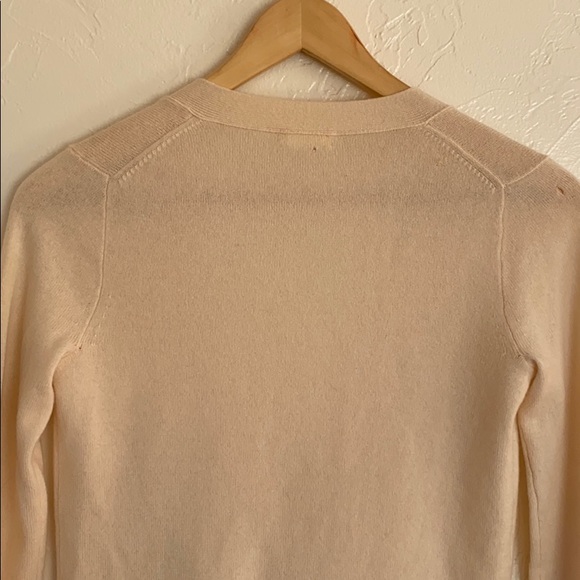 J. Crew 100% Cashmere Cardigan in Cream - Picture 5 of 11